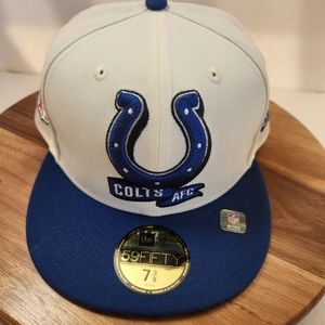 New Era Indianapolis Colts 2022 NFL 59FIFTY Sdeline Fitted Men’s Hat Size: 7 3/8